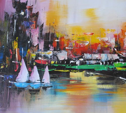 Obraz olejny Abstrakcja (75x135cm) na Arena.pl