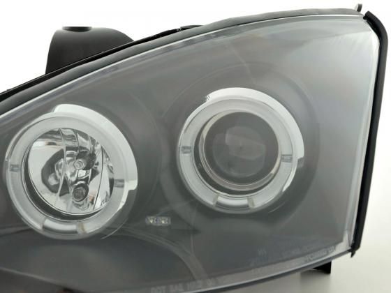 LAMPY REFLEKTORY Do FORD FOCUS MK1 OD 1998 DO.2001 Roku RINGI BLACK zdjęcie 4
