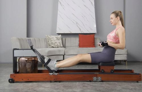 Kingsmith WR1 brązowy wioslarz wodny Bluetooth Fit Android iOS LCD Drewno na Arena.pl