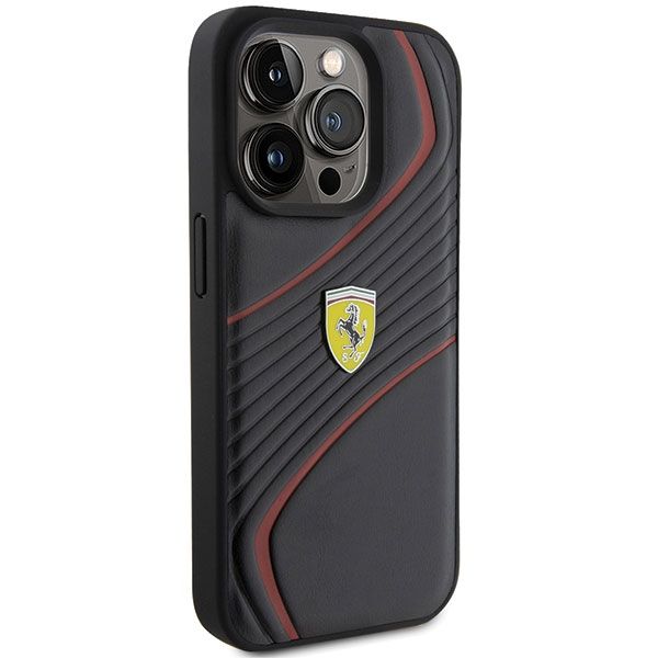 Etui Ferrari do iPhone 15 Pro, Czarny zdjęcie 4