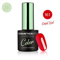 Cosmetics Zone Lakier hybrydowy czerwony koralowy 7ml – Coral Red 161