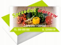 Wizytówki firmowe 200 szt DUŻO WZORÓW do wyboru SPRZEDAŻ WARZYW