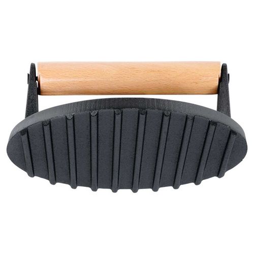 żeliwna praska do grillowania burgerów steków mięsa 259702 na Arena.pl