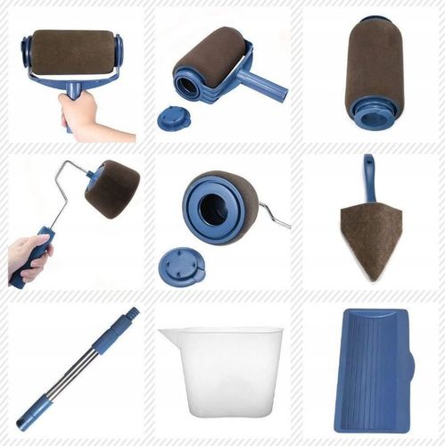 WAŁEK DO MALOWANIA SCIAN NIEKAPIĄCY UNIWERSALNY WAŁKI ZESTAW MALARSKI 5w1 na Arena.pl