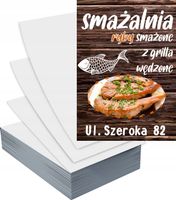Ulotki A4 5000szt reklamowe firmowe duży wybór wzorów SMAŻALNIA RYB