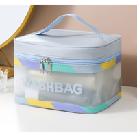 Kosmetyczka rozkładana WASHBAG kuferek niebieska KS73