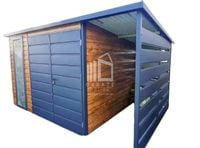 Schowek - Domek Ogrodowy 3x2,5m +wiata Brama Drewnopodobny Okno Dach ID609