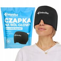 CZAPKA ŁAGODZĄCA MIGRENĘ na Ból Głowy Kompres Żelowy Chłodząca Okład Mevita