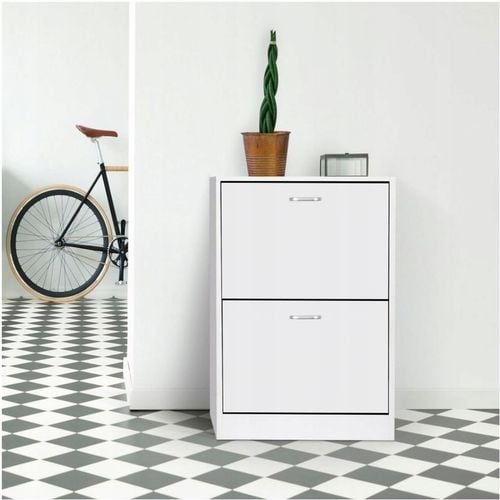 SZAFKA na buty regał 2 komory OBUWIE komoda pojemna do przedpokoju na Arena.pl