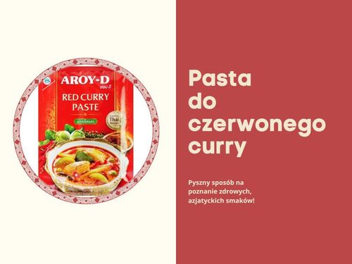 Pasta curry czerwona red przyprawa marynata paste aroy-d 50g na Arena.pl