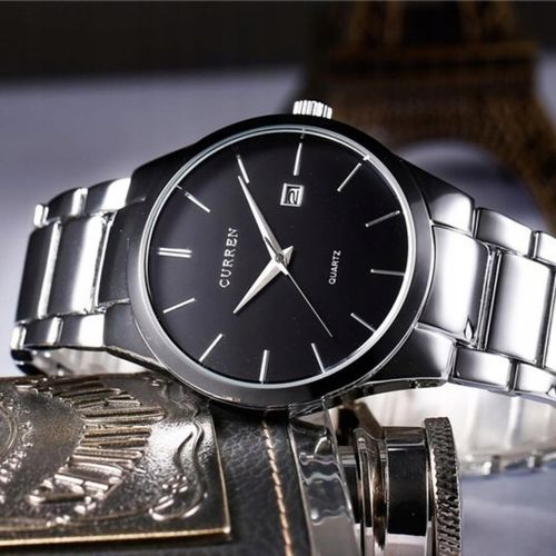 ZEGAREK MĘSKI CURREN KLASYCZNY STALOWY ELEGANCKI DATOWNIK 4 KOLORY PREZENT na Arena.pl