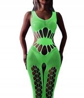 Bodystocking ŚWIECĄCE W CIEMNOŚCI Siateczka z DZIURKĄ Seksowne