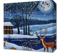 Obraz 40x40cm Przyszła Zima