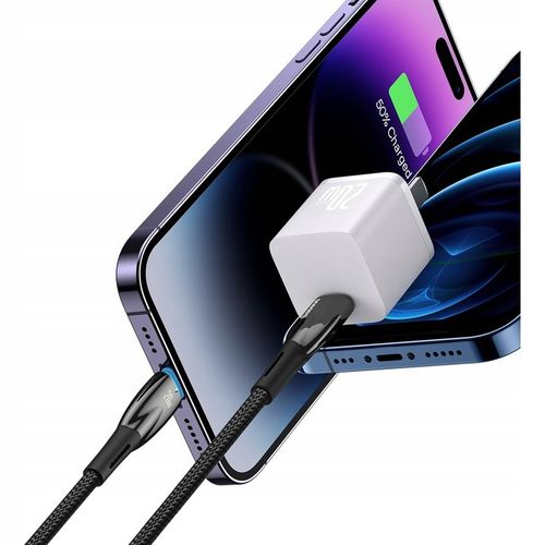 BASEUS KABEL USB-C SZYBKIE ŁADOWANIE PRZEWÓD DO LIGHTNING IPHONE PD 20W 2M na Arena.pl