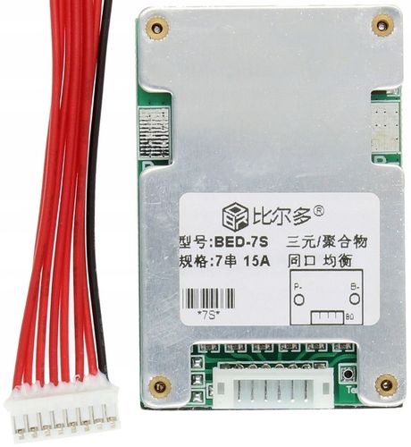Moduł BMS 7s 15A Li-ion 29,4V 18650 Ładowarka na Arena.pl