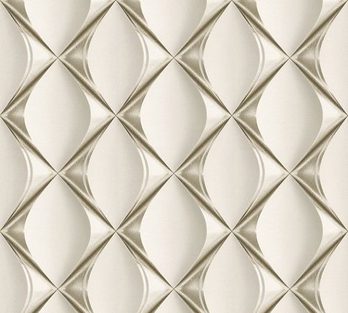 TAPETA WZÓR GEOMETRYCZNY 3D WINYLOWA NA FLIZELINIE na Arena.pl