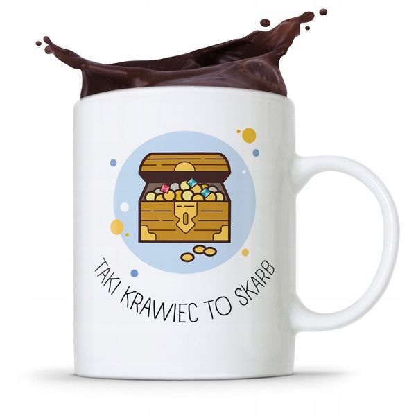 Kubek Prezent Krawcowej Krawca To Skarb Z Nadrukiem Ze Zdjęciem zdjęcie 1