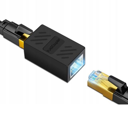 Złączka przedłużka sieciowa złącze RJ45-RJ45 lan KAT.5/6/7 1000Mb/s 8szt na Arena.pl