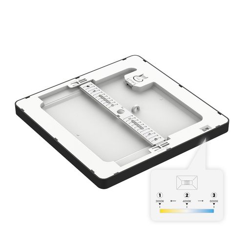 Plafon Evora Czarny Square 24W 3CCT na Arena.pl