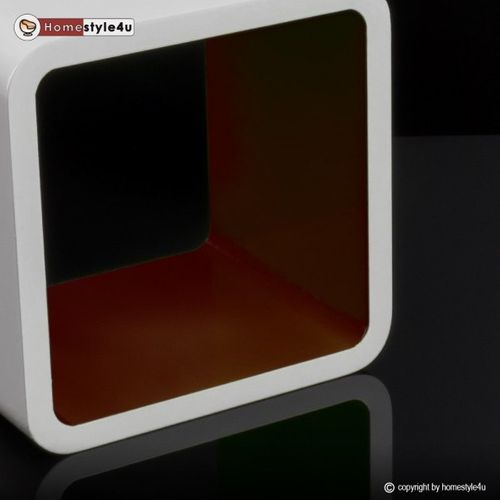 Półka retro cube, brązowa, wisząca na Arena.pl