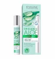 eveline organic aloe + collagen roll-on pod oczy nawilżający 15 ml