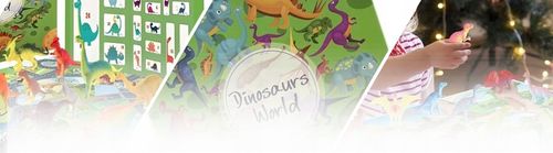 Kalendarz Adwentowy Świąteczny dla Dzieci 24 Dinozaury Kolejka Akcesoria na Arena.pl