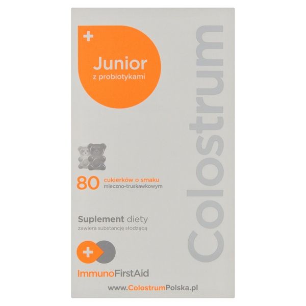 COLOSTRUM JUNIOR +PROBIOTYK IMMUNO FIRST AID 165mg zdjęcie 2