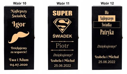 PODZIĘKOWANIE DLA ŚWIADKA SKRZYNKA NA WHISKEY na Arena.pl