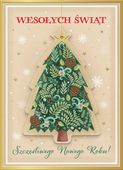 Karnet Świąteczny B6 Z Zawieszką, Choinka