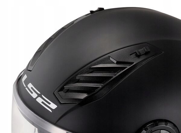 KASK LS2 OF616 Airflow II ECE 22.06 Solid Black Matt Czarny Mat Rozmiar M zdjęcie 4