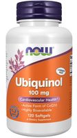 NOW Foods Ubiquinol KOENZYM Q10 Kaneka Naturalny Japoński 100mg 120softgels