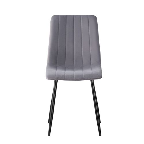 IRIS KRZESŁO TAPICEROWANE CIEMNY SZARY WELUR na Arena.pl