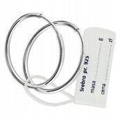 Kolczyki koła srebrne pr 925 kółka 19 mm 1 para