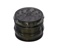 Elegancki Plastikowy Młynek do Suszu CBD Tytoniu 4-Częściowy Czarny