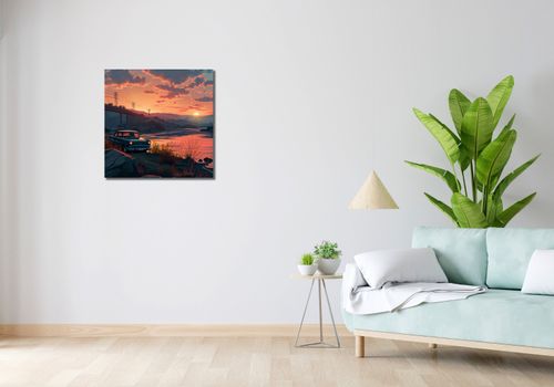 Obraz 60x60cm Zachód Przy Klasyku na Arena.pl