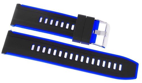 Pasek silikonowy CZARNO-GRANATOWY U22-22-3 na Arena.pl