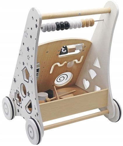 DREWNIANY CHODZIK PCHACZ JEŹDZIK SORTER MONTESSORI NAUKA EDUKACYJNY na Arena.pl