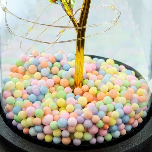 Wieczna róża w szkle kopuła led szkło świecąca lampka na prezent wzór 4 na Arena.pl