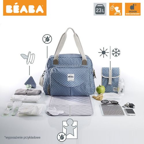 Beaba Torba dla mamy Geneva PLAY PRINT blue na Arena.pl