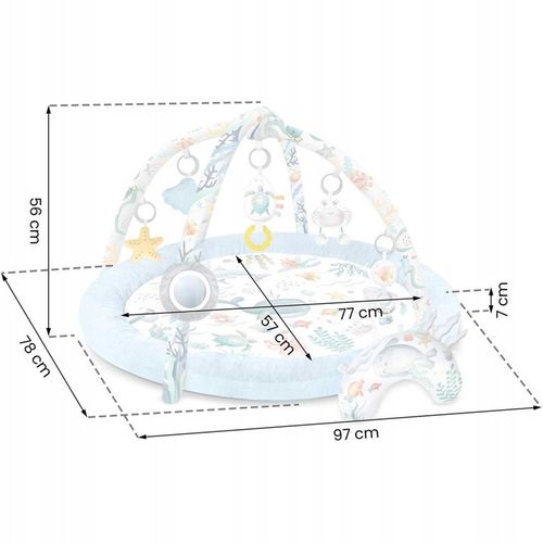 Mata edukacyjna interaktywna Ocean Nukido - niebieska na Arena.pl