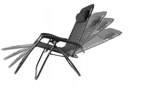 LEŻAK PLAŻOWY FOTEL OGRODOWY ZERO GRAVITY SKŁADANY KRZESŁO 2W1 PROGARDEN na Arena.pl