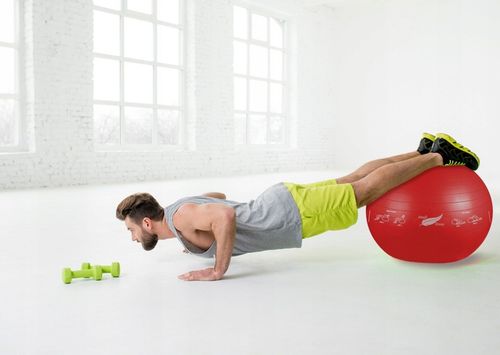 PIŁKA GIMNASTYCZNA REHABILITACYJNA DO ĆWICZEŃ FITNESS ZESTAW Z POMPKĄ 65cm na Arena.pl