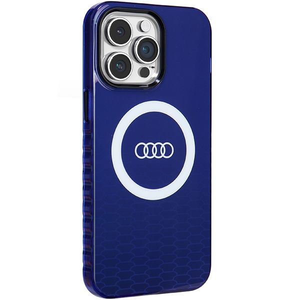 Etui Audi do iPhone 14 Pro Max, Niebieski, MagSafe zdjęcie 6