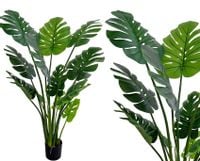 SZTUCZNA MONSTERA W DONICZCE WYSOKA ROŚLINA OZDOBNA DRZEWKO 140 cm