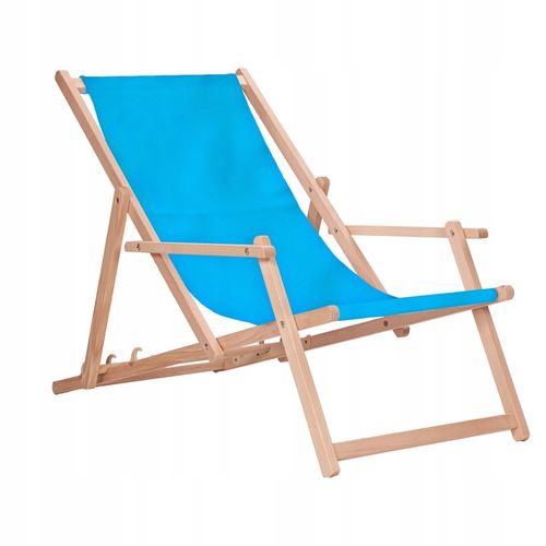 Leżak drewniany z podłokietnikami ogrodowy San-Drew TP38 na Arena.pl