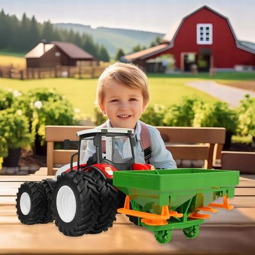 Traktor Rolniczy dla Dzieci Zdalnie Sterowany z Rozsiewaczem do Nawozów R/C na Arena.pl