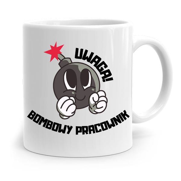 Dla Pracownika Robotnika Kubek Bombowy Pracownik Z Nadrukiem Ze Zdjęciem zdjęcie 1