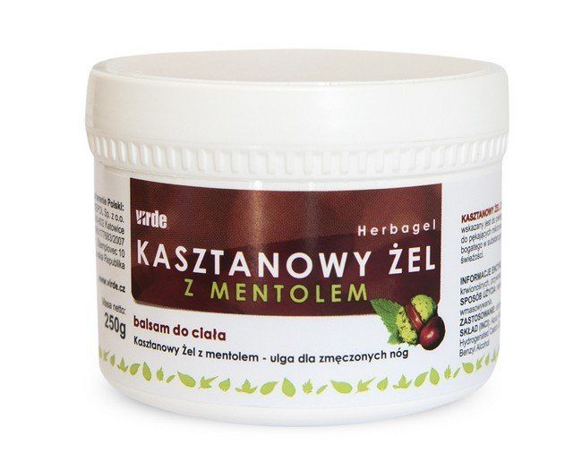 Kasztanowy żel z mentolem 250ml Virde ulga dla nóg zdjęcie 1