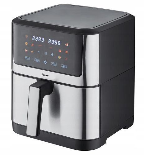 Beztłuszczowa Frytkownica FOKSIER K11 AirFryer XXL 8L 12w1 1800W + PRZEPISY na Arena.pl