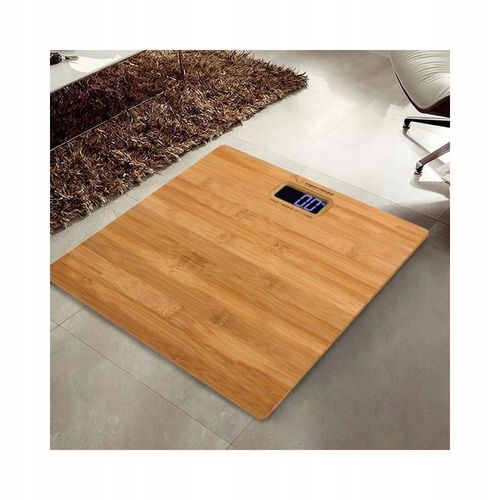 WAGA BAMBUSOWA ELEKTRONICZNA ŁAZIENKOWA do 180 kg LCD CYFROWA CZUJNIKI na Arena.pl